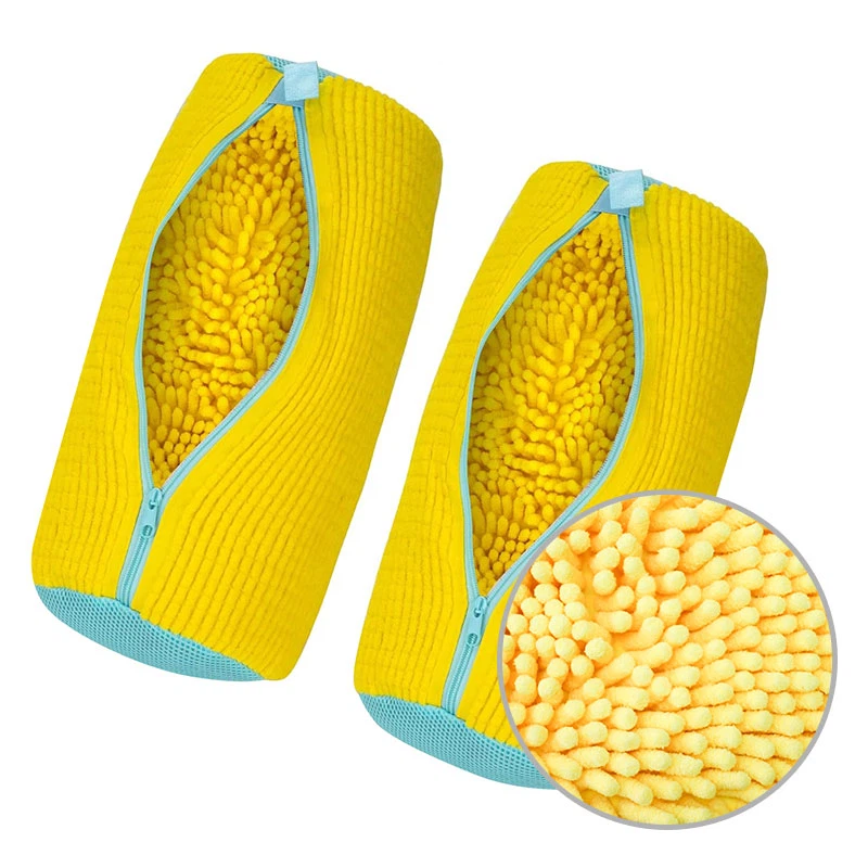 Chenille Shoe Washing Bag